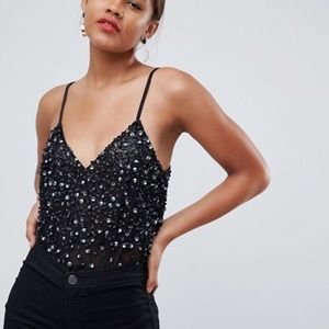Asos beaded bodysuit
